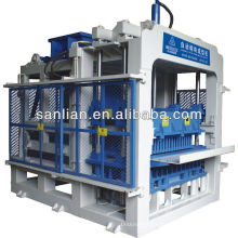 QT12(XL)-15 Automatic Block Making Machine: with single hopper, it can not produce pavers with double colors